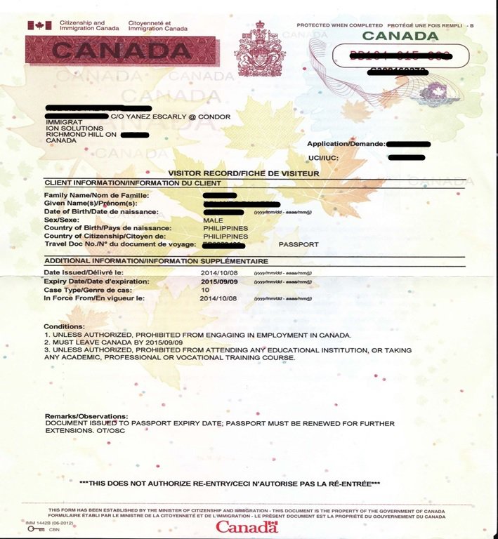 Lo Mas Rapido Visitor Record Canada